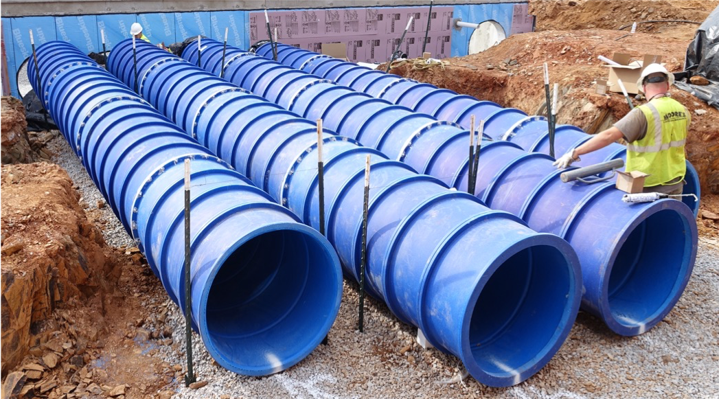 Blue Duct Installation